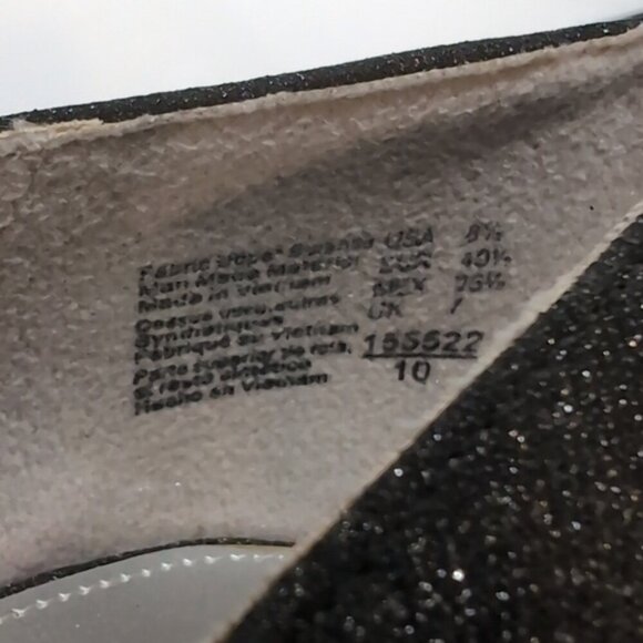 Fioni Night Formal Glitter High Heels Dark Gray Silver Metallic Shoes Size 8.5 - Picture 13 of 14